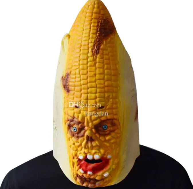 Corn Monster Full Head Mask Scary Adult Realistic Laetx Party Mask Halloween Fancy Dress Party Masquerade Masks Cosplay Costume