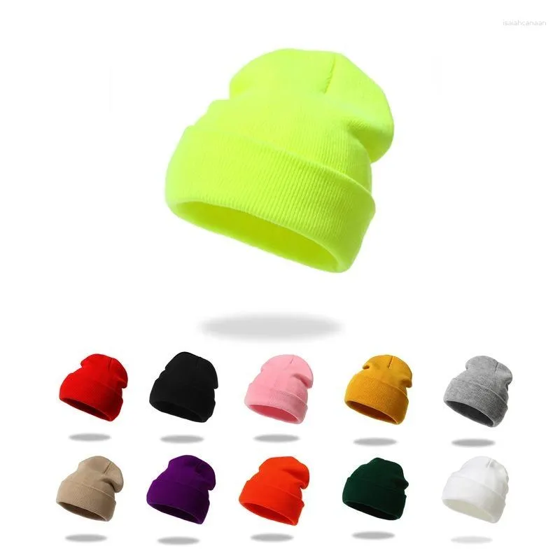 Berety zimowe czapki dla kobiety czapki dzianiny fluorescencyjny uroczy czapka dziewczyny maska ​​bonnet damskie czapkę jesień żeńska czapka corros