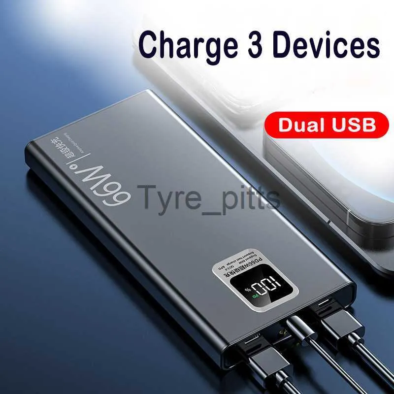 Portable Mini Power Bank Charger for iPhone Apple (Direct Plugin) and for  USB C Android Device (Wired), 4800mAh Emergency Fast Charge Small External