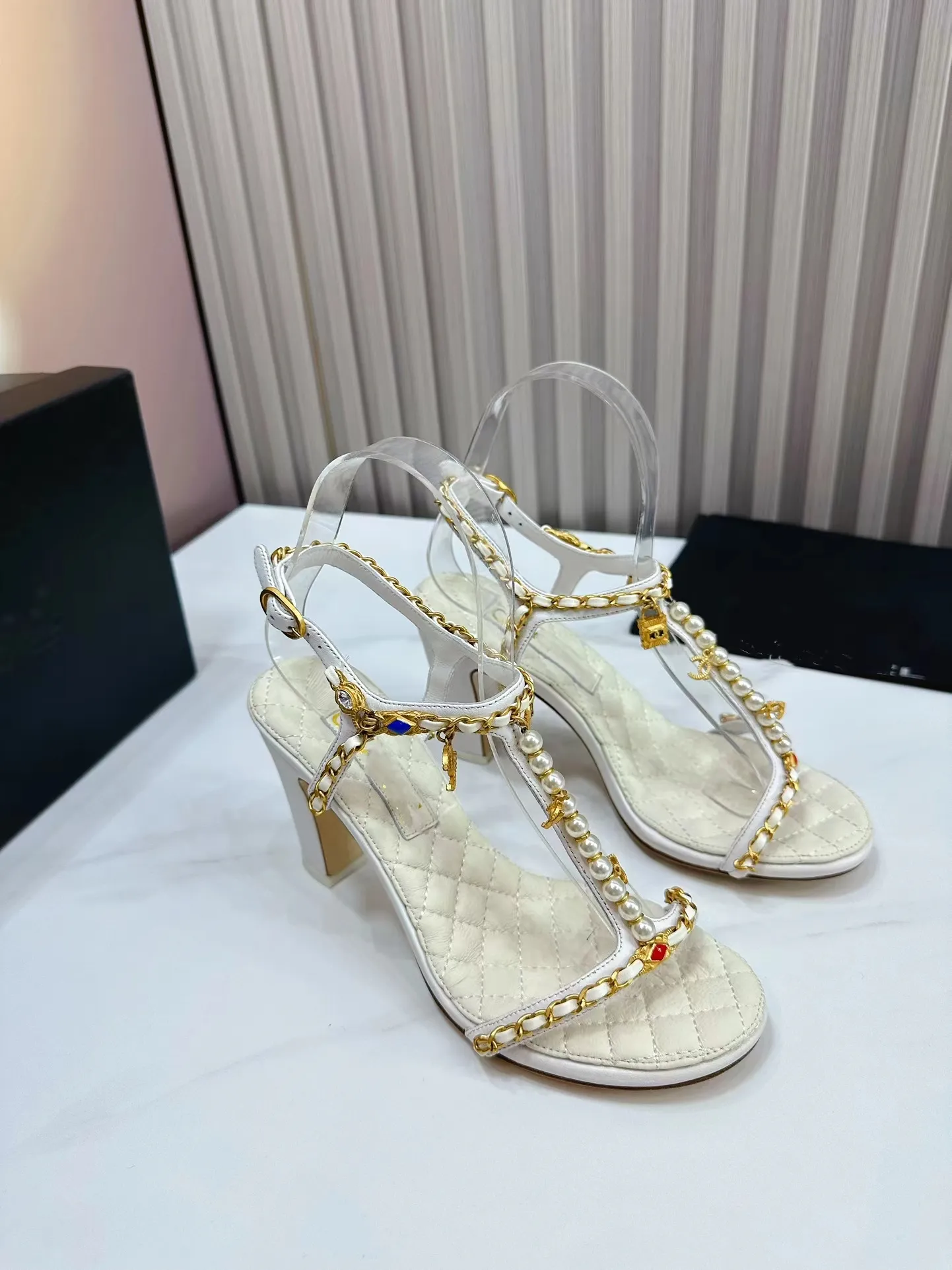 shoes Designer shoes slipper sandal Top Quality Fashion Women's high heeled sandals 9cm Sexy women's shoes dance shoes work shoes original packaging matching