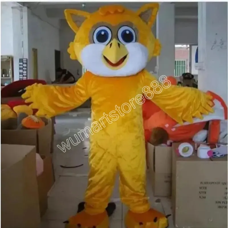 Traje da mascote Desenhos animados Coruja Trajes da mascote Halloween Evento de Natal Trajes de dramatização Trajes de dramatização Vestido de pele Conjunto de fantasia