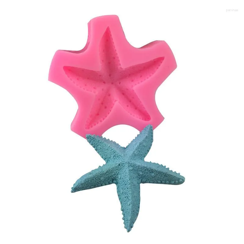 Baking Moulds QIQIPP Starfish Silica Gel Mold Cake Decoration Tool Plaster Chocolate Factory Direct Sales
