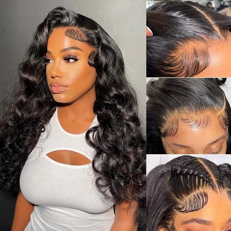 13x4 Body Wave Lace Front Wigs Human Hair Hd Frontal Wig Brazilian Virgin Transparent For Women