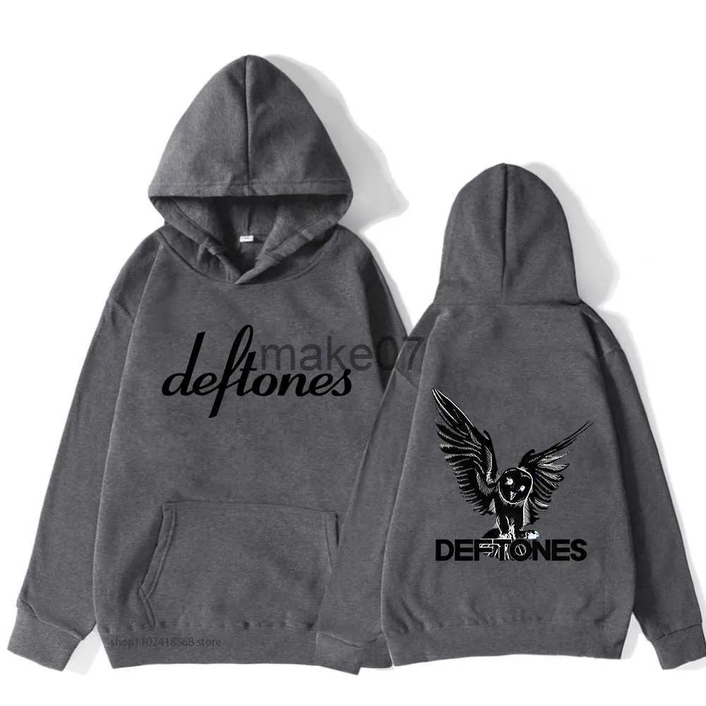 Sweats à capuche pour hommes Sweats autour de la fourrure Tour Band Hoodies Hip Hop Hommes Rétro Deftones Sweats Femmes Unisexe Streetwear Homme Manches Longues Hiver À Capuche J230803