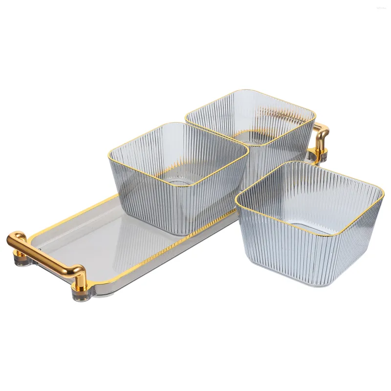 Bowls Fruit Basket Holder Decorative Bowl Snack Grid Large Serving Pp Kitchen Dessert Plate Tray