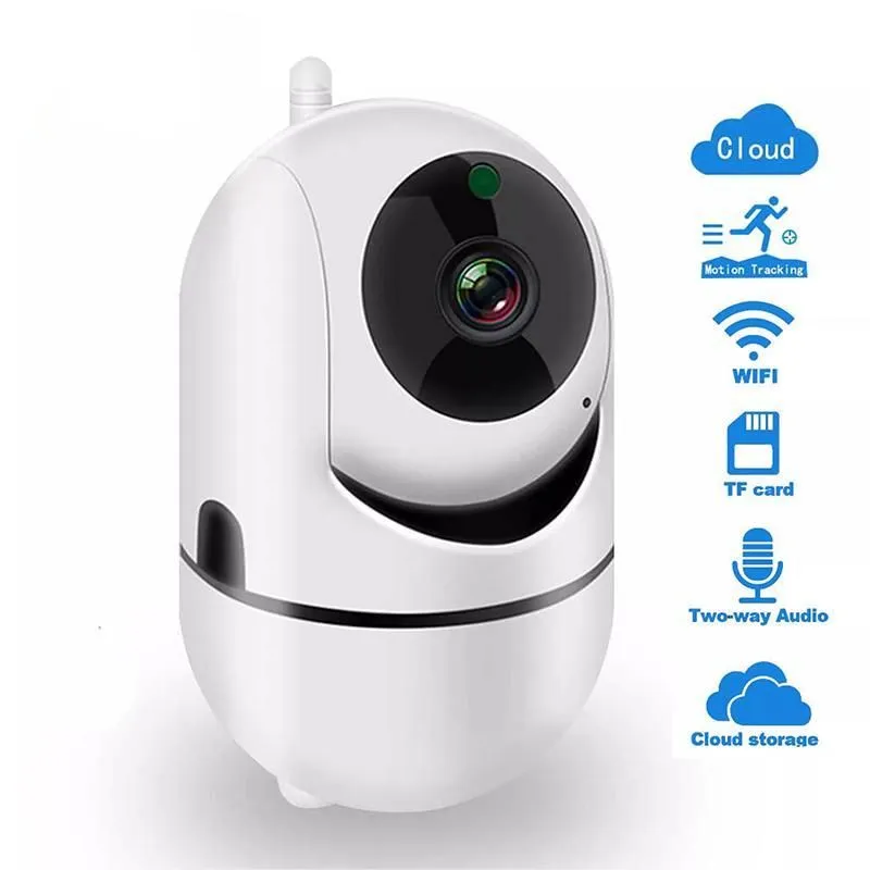 WiFi Camera Video Surveillance HD 1080p Cloud Wireless Automatisk spårning av infraröd övervakning med WiFi IP -kameror