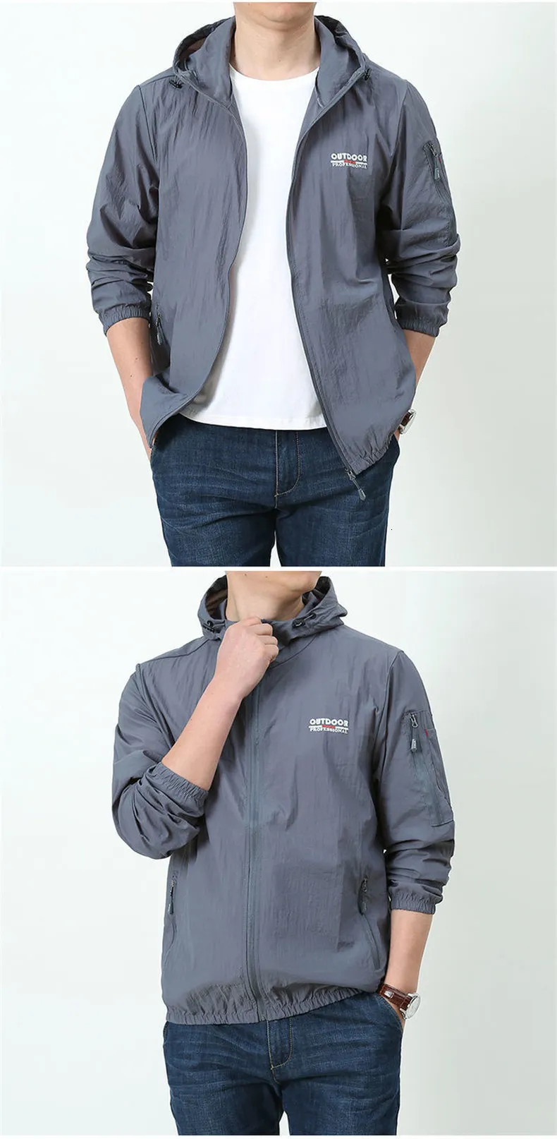 DHgate.com:Mens Jackets Thin Jacket Men Summer Outdoor Quick