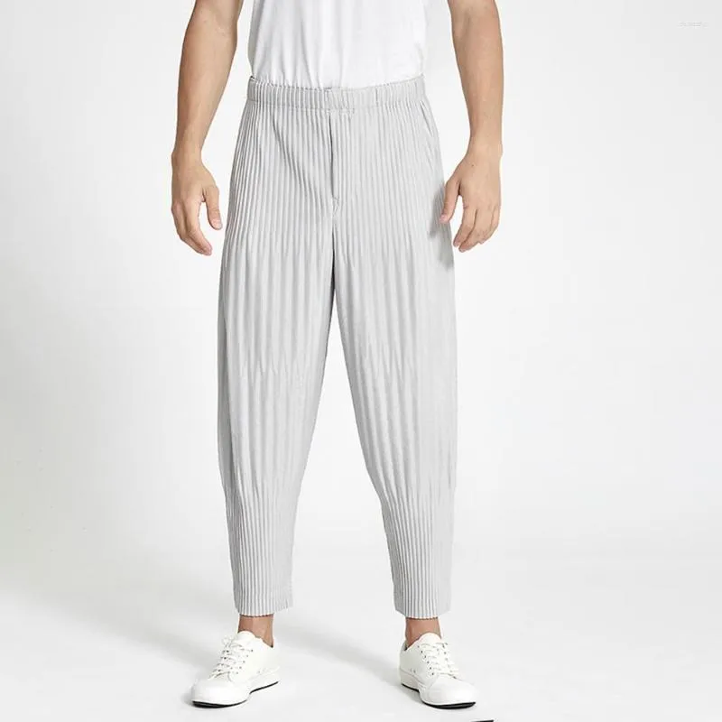 Pantaloni da uomo Pantaloni pieghettati 2023 Estate Sciolto Confortevole Matita Uomo Harem casual a nove punte per uomo Bloomers unisex LGBT