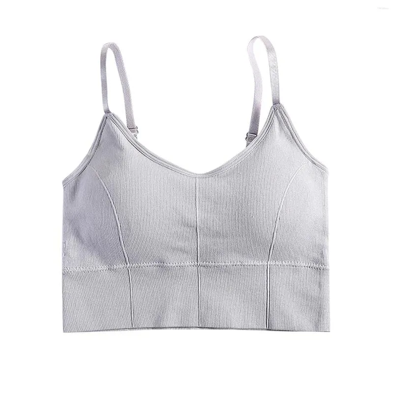 Bras Tank With Built In Bra Womens Tops Strap Stretch Cotton