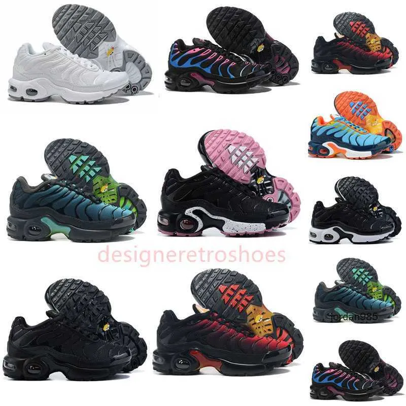 2024 2023 TN Enfants Chaussures tn enfant Respirant Doux Sports Chaussures Garçons Filles Tns Plus Baskets Jeunesse requin Formateurs Taille 25-35