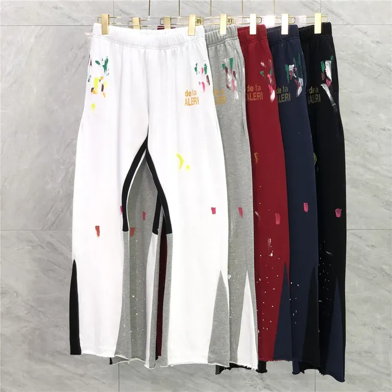 mens designer short sport short Pantalons Golden Print Pantalons Bell-bottoms Casual Drawstring Sweatpants Hommes Femmes Jogger Slim Fit CHG23080321