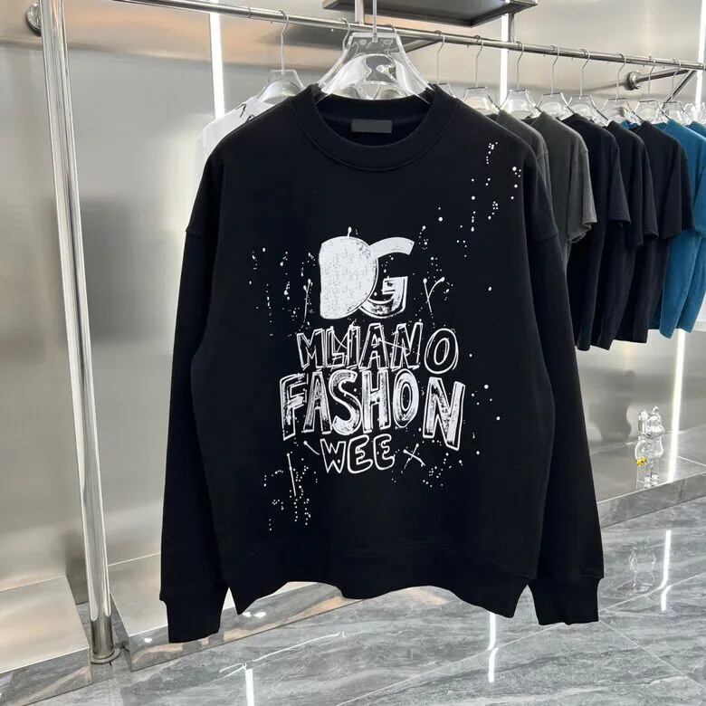 Mäns plus-hoodies tröjor Fall/Winter Fried Street Poster Logo Logo Graphic Print Hoodie Par Sweatshirt 3A0-U666