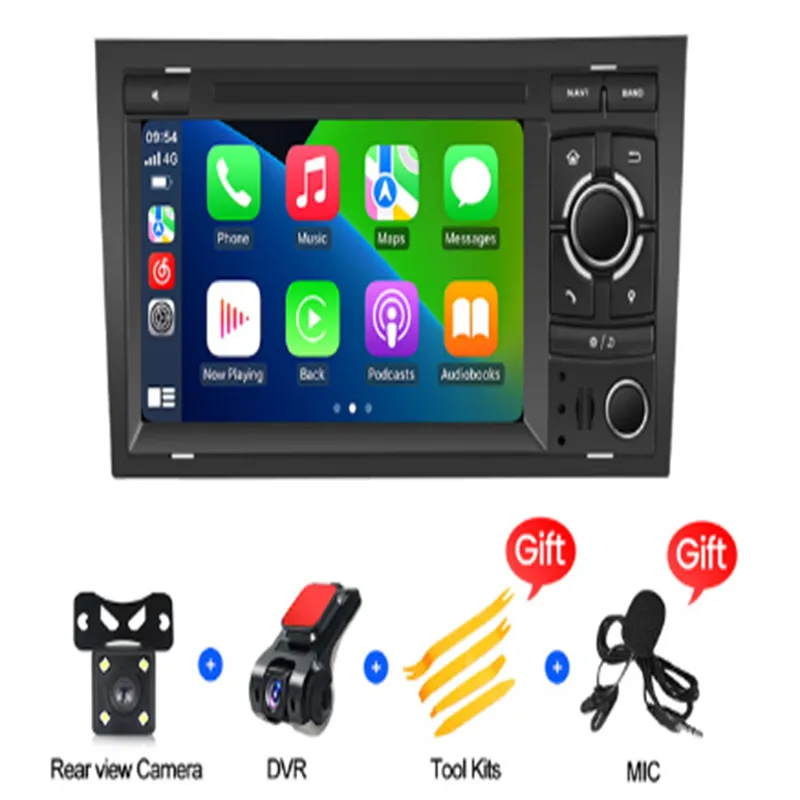 Auto Multimedia Radio Andr-oid 11 All In One voor Au-di A4 B6 B7 S4 B7 B6 RS4 SEAT Exeo 2008-2012 Head Unit GPS Navigatie 2din
