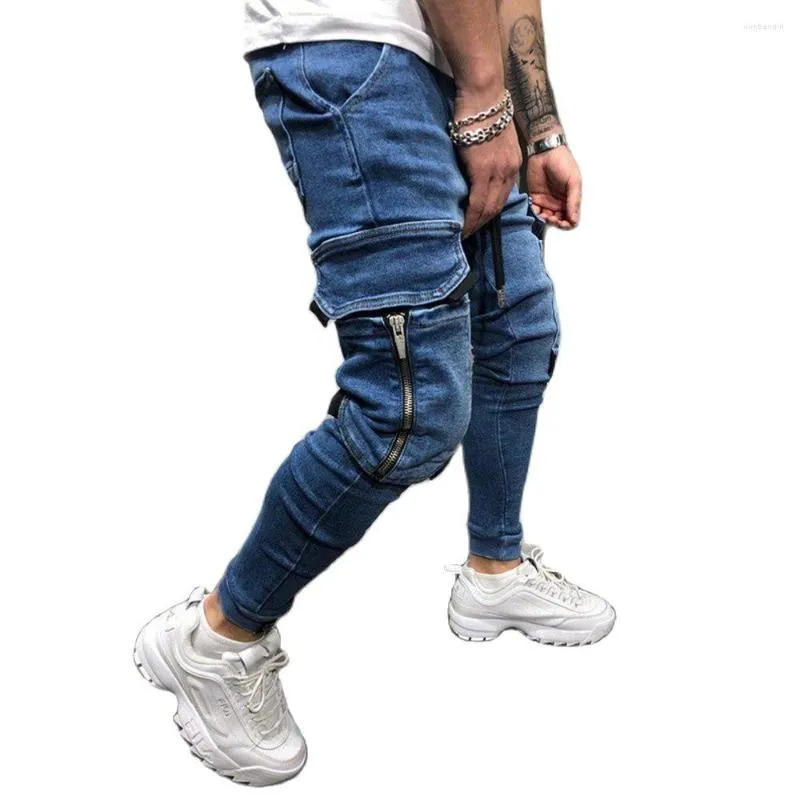 Hommes Jeans Ladiguard Sexy Denim Pantalon Hommes Casual Énorme Poche Pantalon Hommes Mode Hip Hop 2023 Style Européen Demin Pantalon