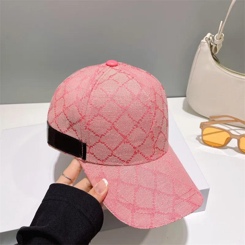 Ontwerpers Caps Hoeden Heren Baseball Cap Mode Roze Verstelbare Casquette Luxe Vrouwen Unisex Sport Zonnehoed Lente Zomer Outdoor Zonnehoed