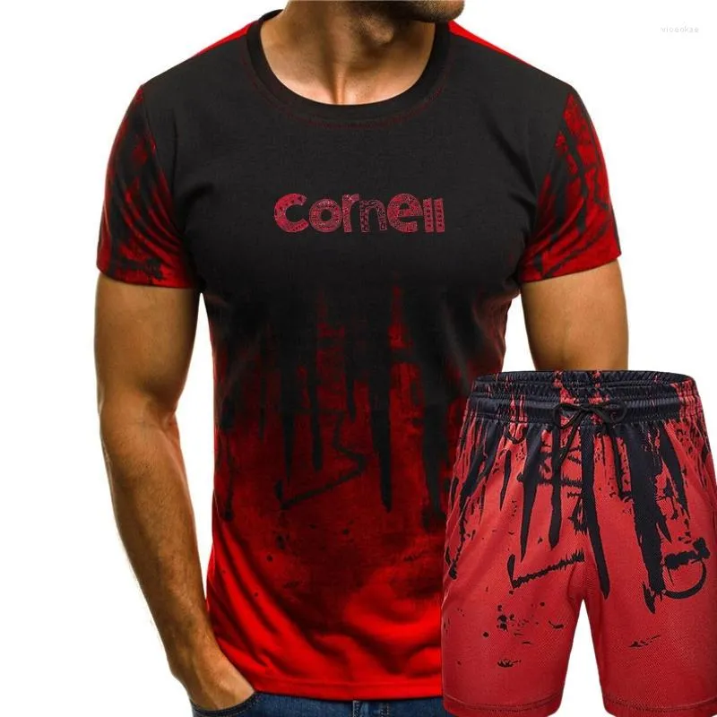 Herren-Trainingsanzüge CATSKILLS CAMPOUT - T-Shirt für Erwachsene Soft Tri Red Raccoon Erwachsene Siebdruck-T-Shirt Herren-T-Shirt