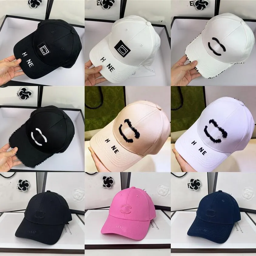 Wholesale 19styles Brand Designer Letter Printing Embroidery Ball Caps Famous Men Women 4 Seasons Pure Cotton Baseball Cap Adjustable Cap Strap Sunhat