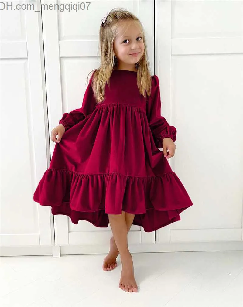 Toddler Girls Lace Dress Pleated Princess Winter Tweed Christmas Party  Dresses | eBay