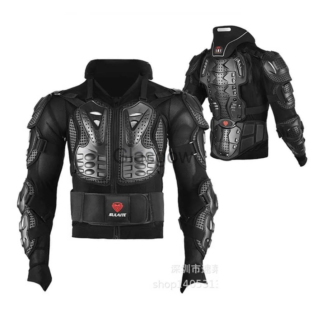 Motorradbekleidung Motorrad-Schutzpanzerjacke Motocross-Reitkörper Sommerjacke Rüstung mit Nackenpolstern Ganzkörper wasserdicht für Herren x0803