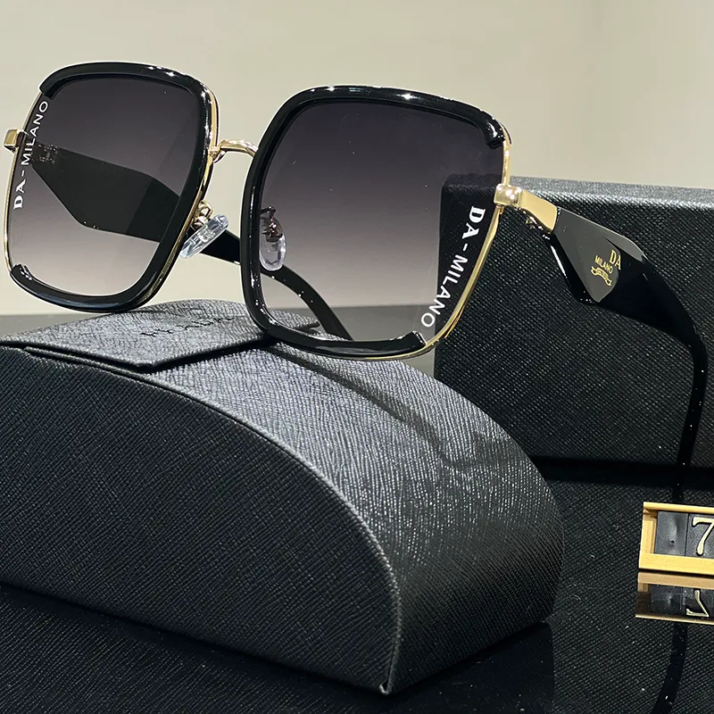 Lyxdesigner solglasögon klassisk stil lämplig för män och kvinnor fashionabla utomhusgåva som ger social samling med box sommar viktiga solglasögon