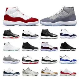 Jumpman 11 OG 11s Mens Basketball Shoes Cool Grey Cherry Concord 45 25th Anniversary University Blue Pure Violet Barons Men Retro Sneakers Women Trainers Size 13