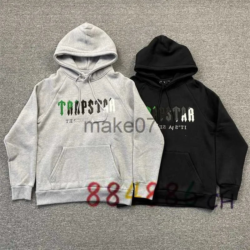 Męskie bluzy bluzy oraz aksamitne bluzy mężczyźni i kobiety zielony czarny ręcznik haftowane bluzy Hip Hop Hop Hoodoed Pullovers J230803