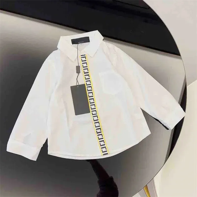 Camicie firmate per neonati Camicetta per bambini Camicie a maniche lunghe primaverili per bambini Magliette per bambini Magliette casual per bambini Vestiti bianchi dhgate