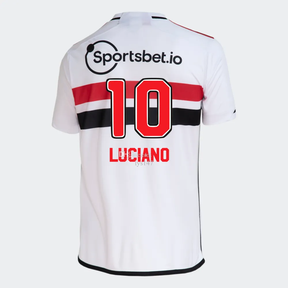 DHgate.com:Retro Sao Paulo Soccer Jersey 2024 Mens LUCIANO