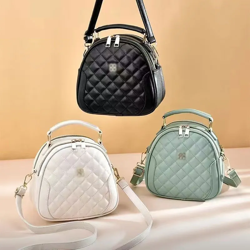 2023 FASHION NEW FASHION WOMENT CROSSBODY BAG LEISURE مع QI RING-GRID-COTTER-COTTER MULTIAL LAYER