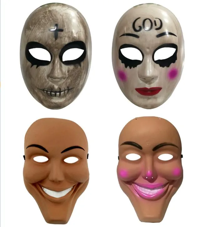 Creepy God Cross Halloween Scary Mask Full Face Cosplay Prop For Horror