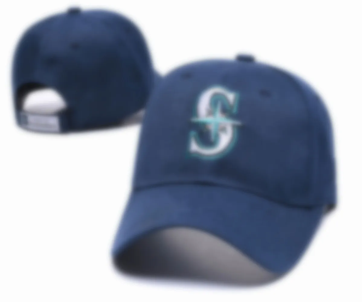 Top vente Mariners S lettre casquettes de baseball gorras pour hommes femmes mode hip hop os marque chapeau été soleil casquette Snapback chapeaux H19-8.3