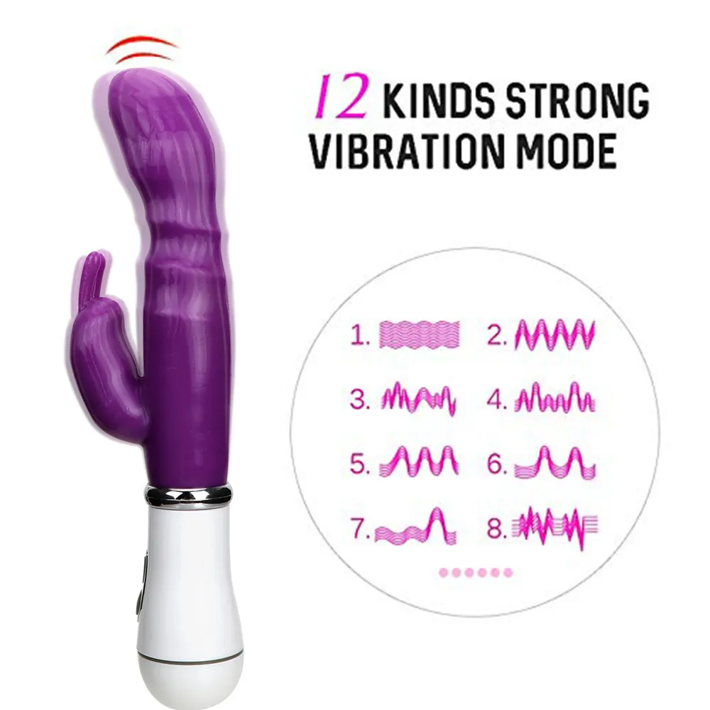 Vibratorer 12 Speed ​​Strong Rabbit Vibrator Clitoris Stimulator Gspot Massager Sex Toys For Women Masturbator Adult Dildo Sexig Vagina 230802