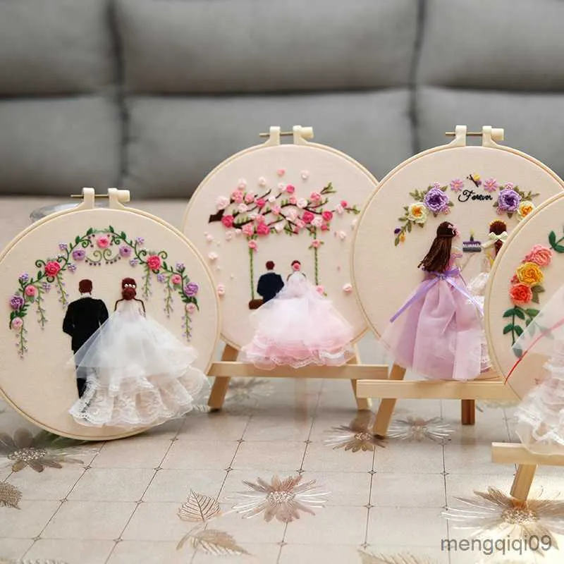 1pc Plastic Embroidery Hoop Sugar Color Embroidery Hoops Plastic Circle