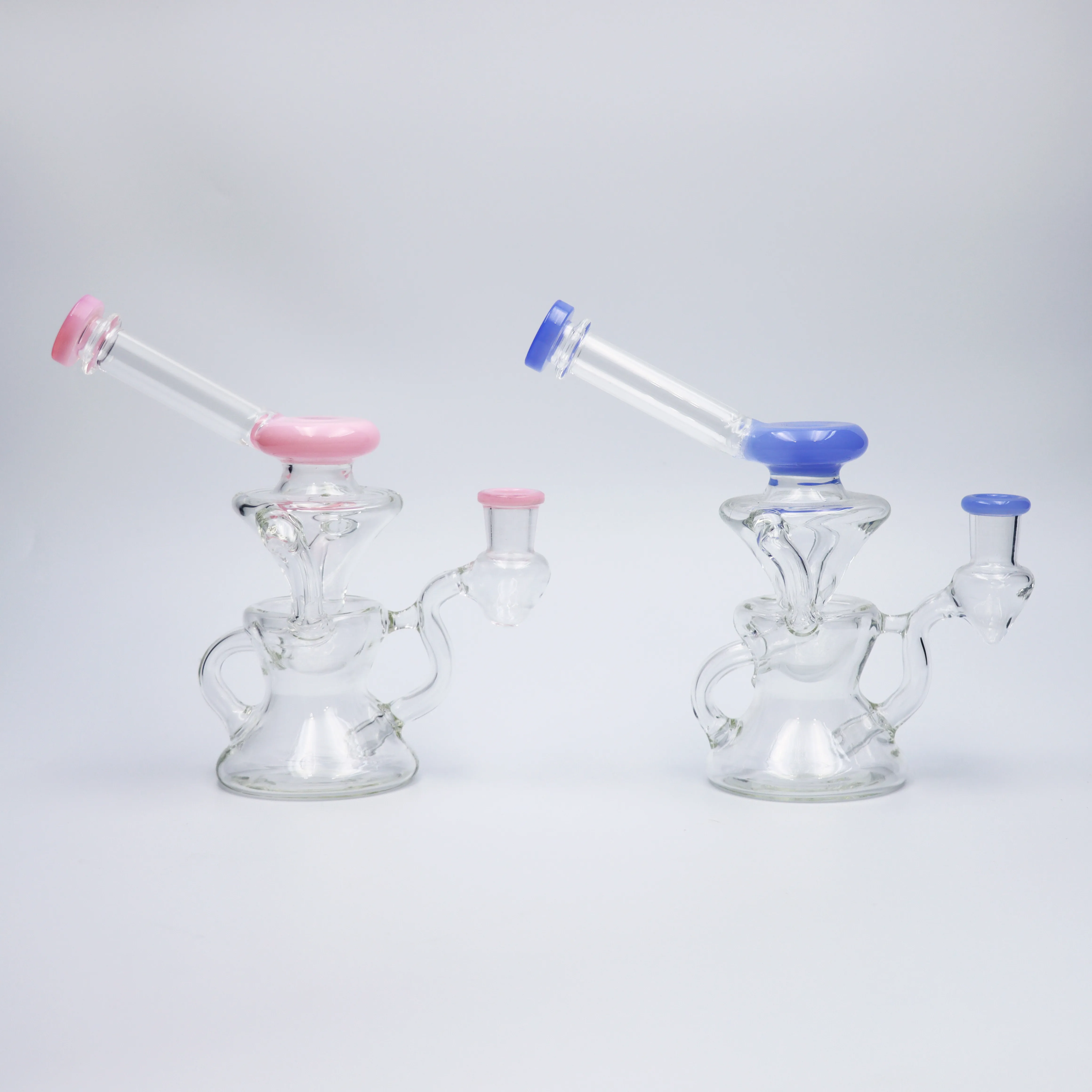 7 pouces Dad Rig Bong Glass Bong Pipe à eau fumer narguilé avec bol et banger à quartz gratuitement