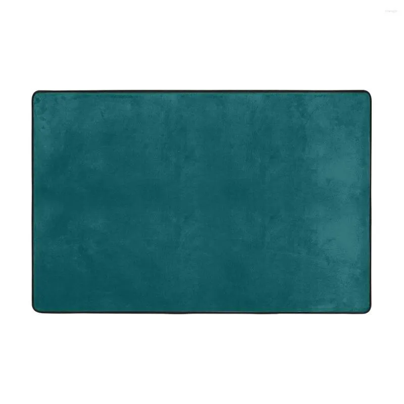 Carpets Teal Green Solid Color Decor Doormat Carpet Mat Rug Polyester Anti-slip Floor Bath Bathroom Kitchen Living Room 60x90