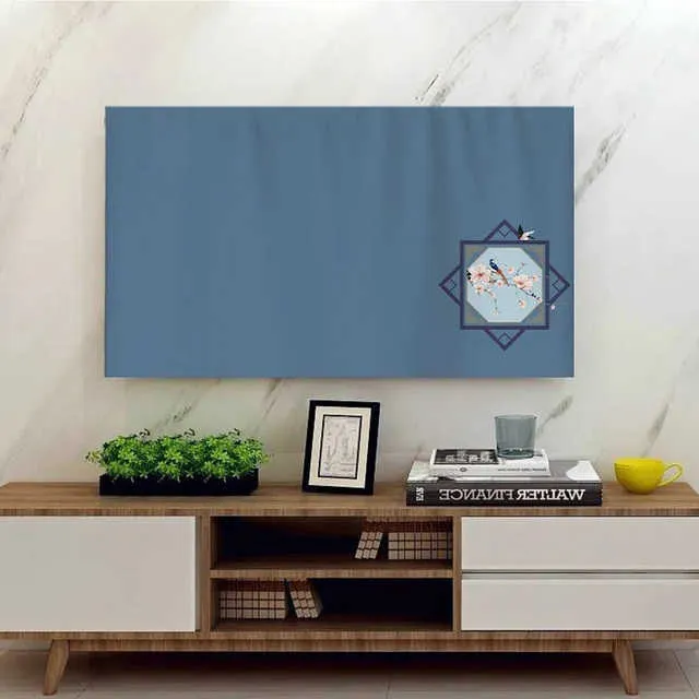 FUELIX Housses Pour Téléviseurs 30-85 Pouces, Housses Pour Écrans TV/PC, Housse D'écran Protection, TV Housse Anti-Poussière Pour La Télévision Plasma LED LCD, Décoration Intérieure A12,65in