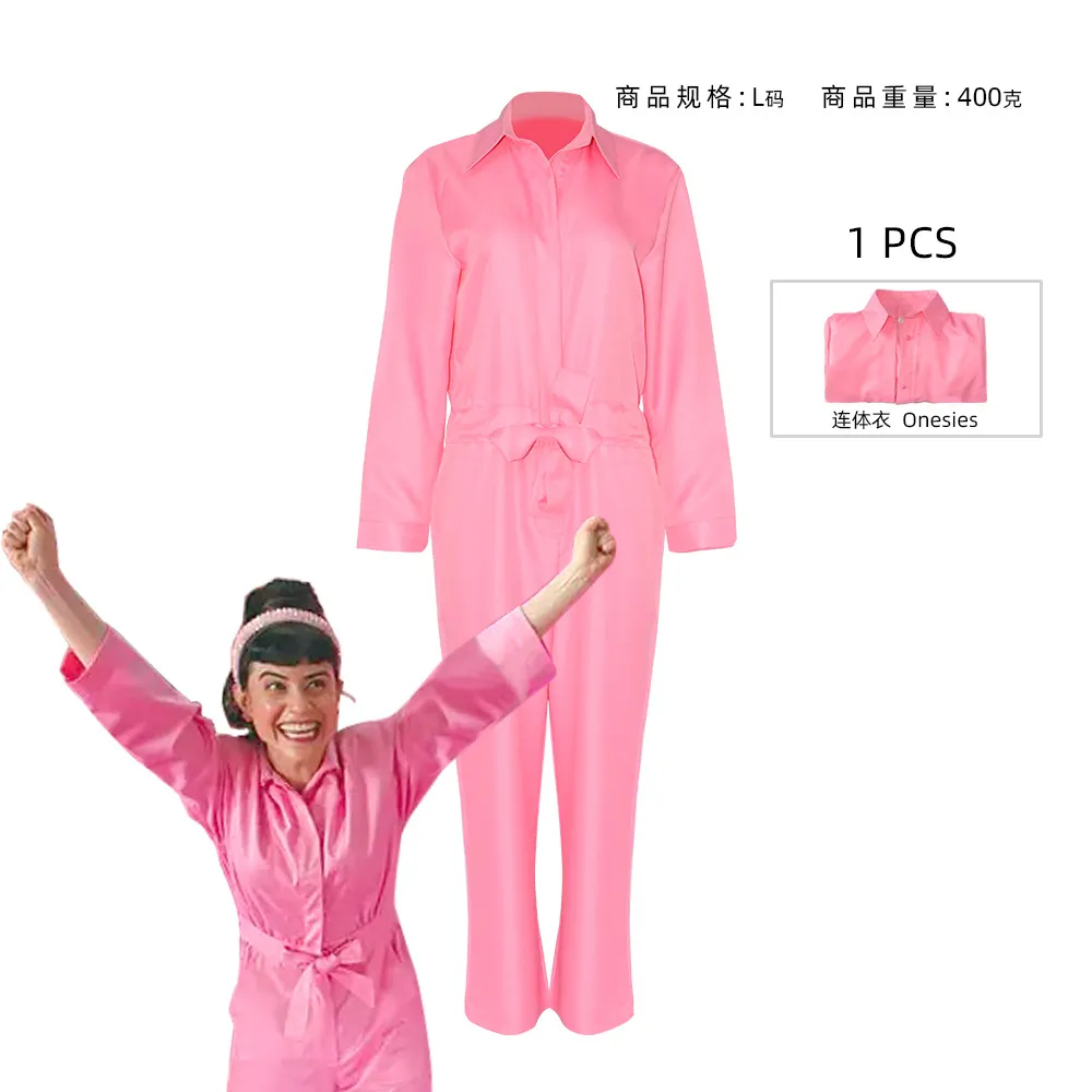 Theme Costume Movie Cosplay Costume For Women Starry Pink Dress Top Pants Jumpsuits Halloween Party Dresses