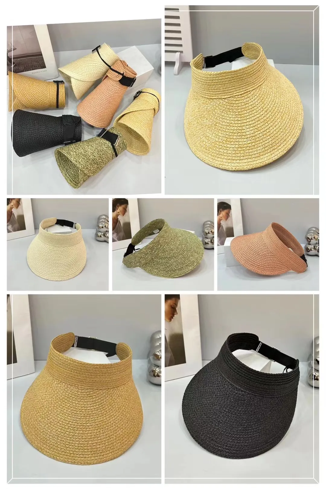 Top Design Pearl Straw Hat Lady Lace Traving Twarz Przechuwa