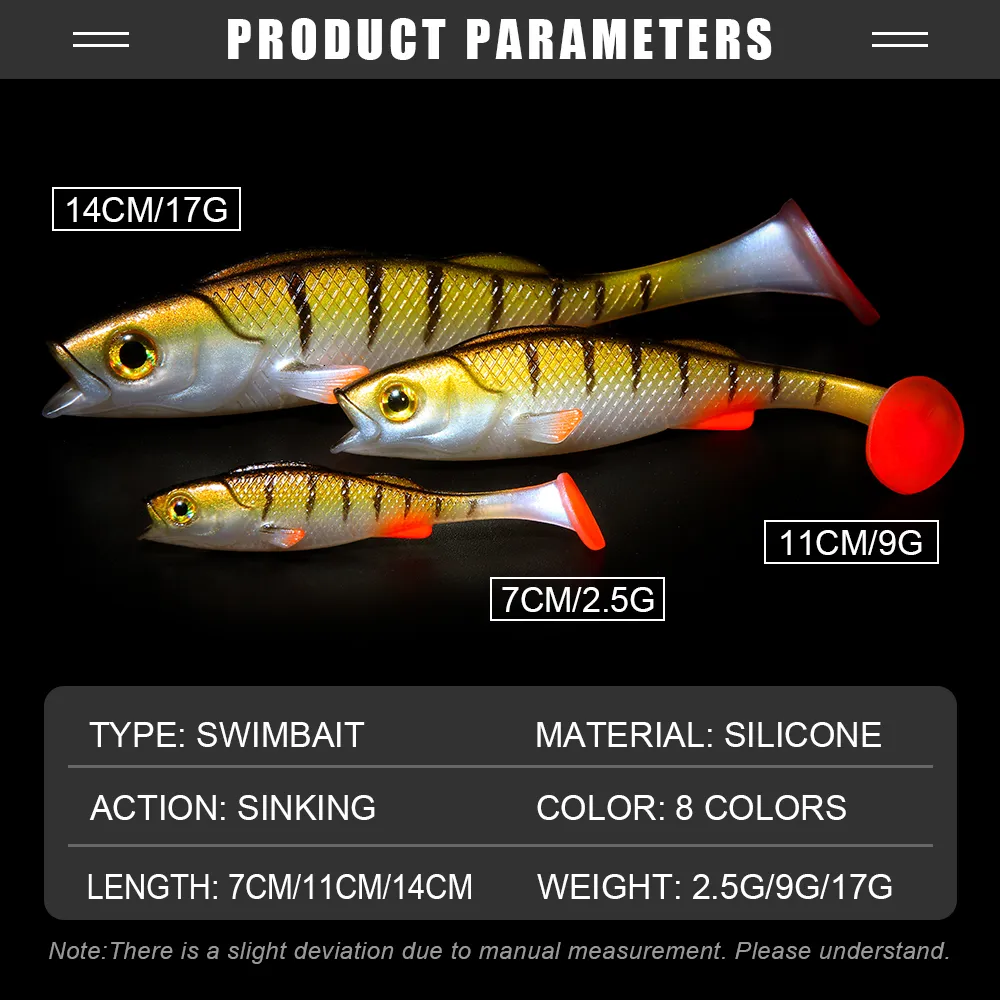Spinpol Vigour Perch Soft Fishing Lures Soft Bait Shad With UVActive Wobble  Craft For Pike And Zander Fishing 7cm, 11cm, 14cm Lengths Available From  Piao09, $8.8