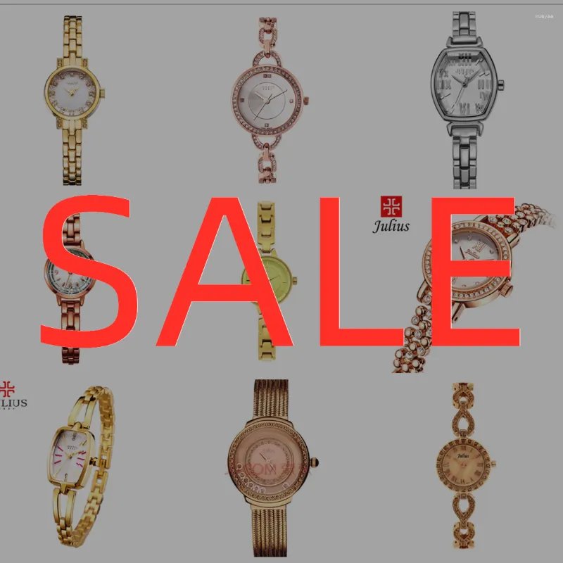 Montres-bracelets VENTE !! Remise Offre Spéciale Japon Quartz Mov't Montre Femme Julius Métal Heures Fille Cadeau Sans Boîte