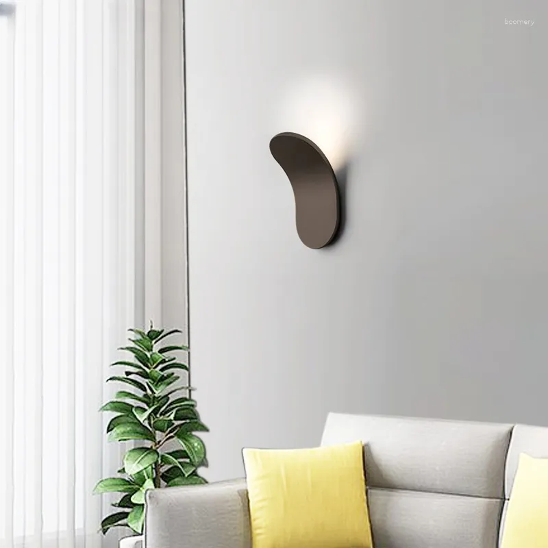 Vägglampa modern inomhusbelysning för sovrum sovrum ljus lyx el villa vardagsrum enkla designer kreativa lampor