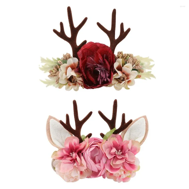 Bandanas Noël Antler Bandeau Headwear Rennes Bandeaux Enfants Cheveux Accessoires Cerceau