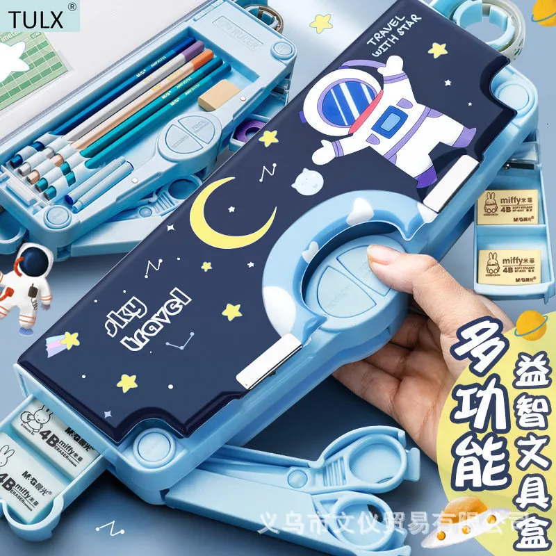 Сумки для карандашей Tulx Box Box Bag Сумка японские канцелярские товары Симпатичный корпус для девочек школьные аксессуары 230802