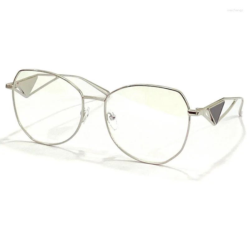 Sonnenbrille Legierung Marke Designer Klassische Optische Spiegel Gläser Rahmen Lesen Luxus Mode Qualität Computer All-match Brillen 0IMN