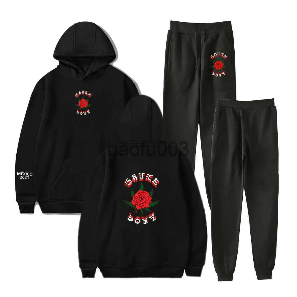 Men's Tracksuits Eladio Carrion Merch Two Piece Set Unisex Hoodie+Jogger Pant Harajuku Streetwear 2021 American Rapper Clothes Men Women's Suit J230803