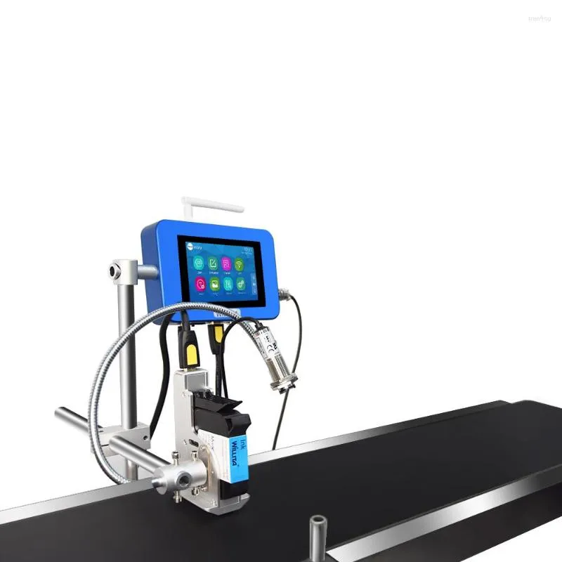 12.7mm Automatische Codering Machine TIJ Productielijn Inkjet Printer Voor Plastic Metaal Glas Papier Doos Masker