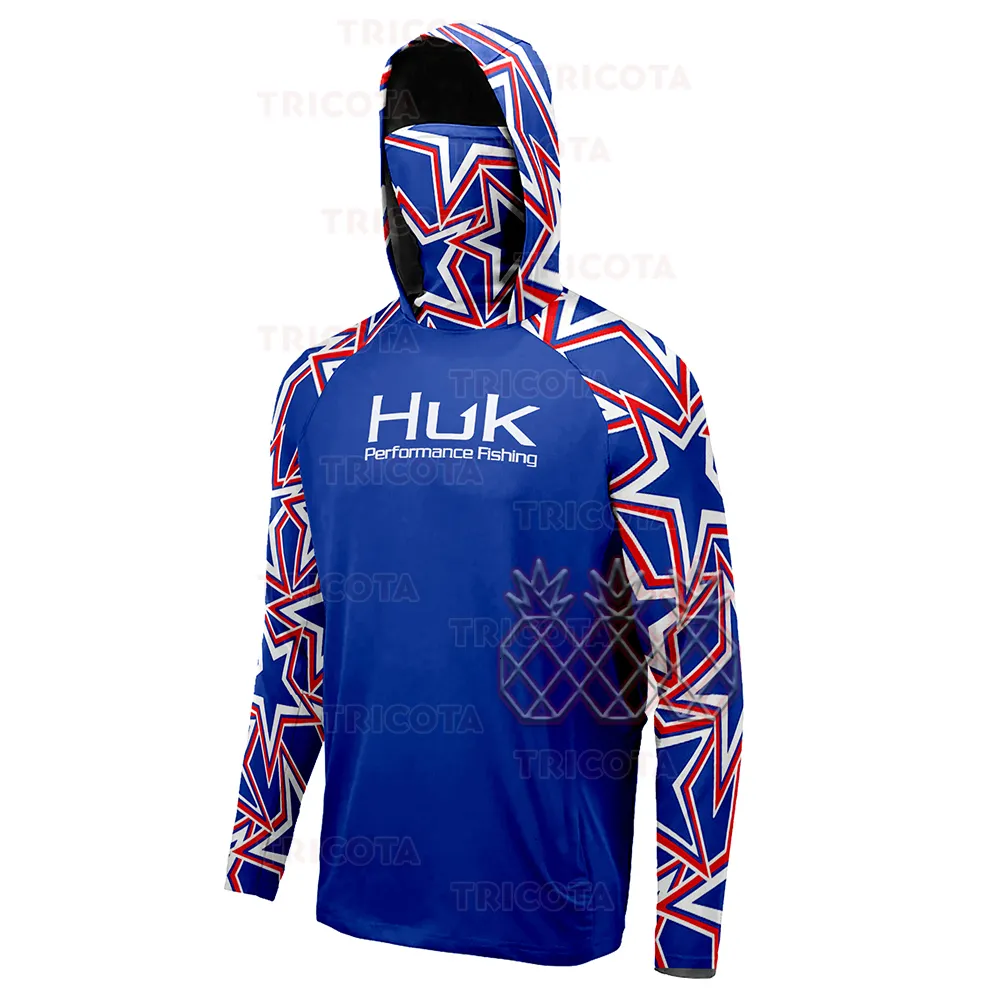 Wetsuits Drysuits HUK Fishing Shirt Hoodie With Face Mask Men