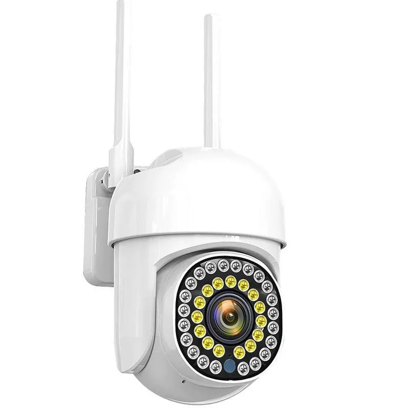 segurança wi-fi ao ar livre à prova dwaterproof água ptz rastreamento automático áudio cctv vigilância 1080p 360 câmeras ip com google home alexa