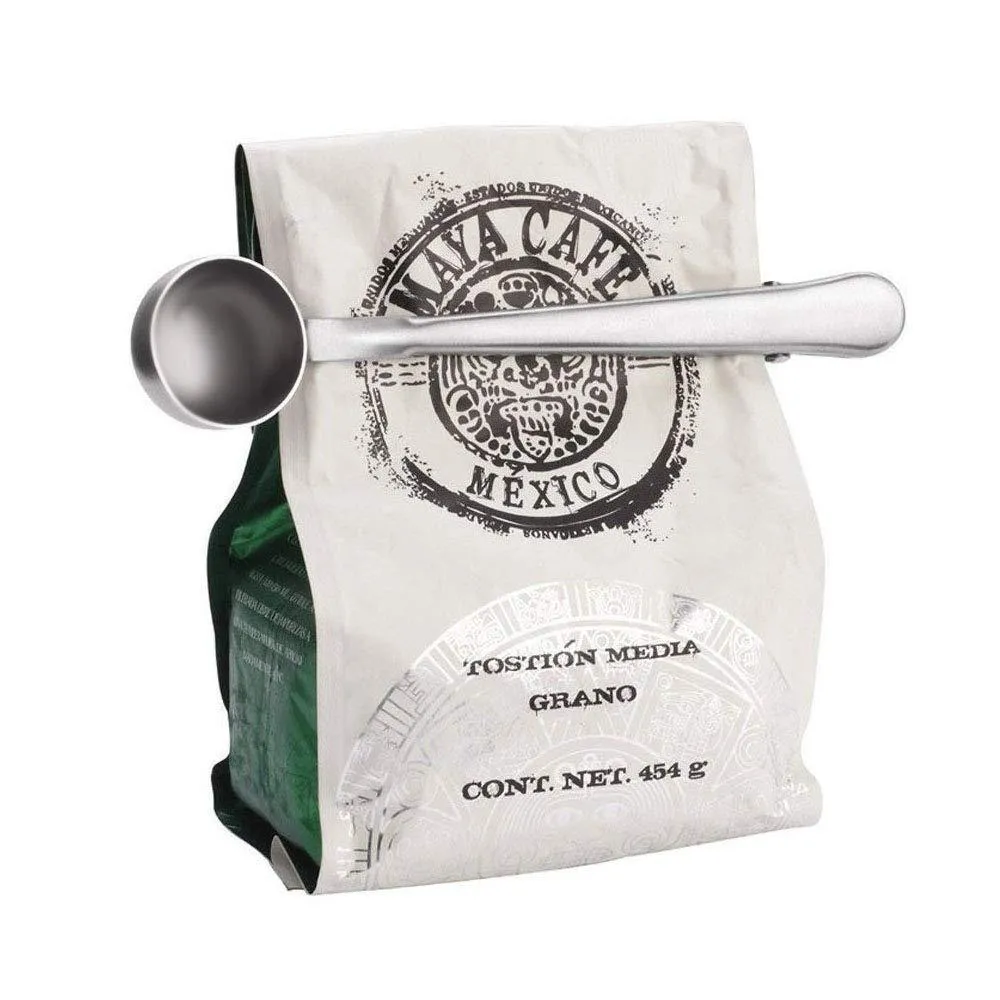 Paletta Caffè Con Clip Borsa Cucchiaio In Acciaio Inossidabile 304 Morsetto Conservazione Degli Alimenti Cucchiai 2 In 1 Misurare La Polvere Di Tè E Caffè HHA Da 0,97 € | DHgate