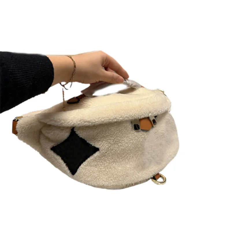 Crossbody Bags Fluffy Fanny Pack Sling Bags Fluffy Bum Bag